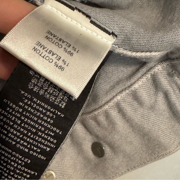 Men's J Brand Gray Heavy Greywash Denim Jacket Classic Design - Picture 7 of 12